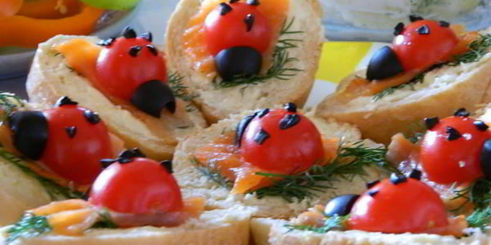 Рецепт бутерброд божья коровка