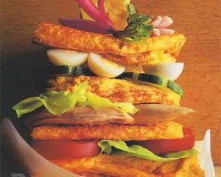 Бутерброд из яичницы