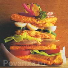 Рецепт Бутерброд из яичницы