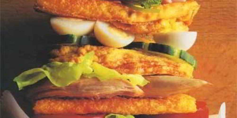 Рецепт бутерброд из яичницы