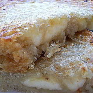 Бутерброд крок-мсье с бананом