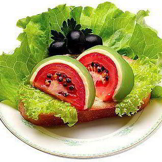 Бутерброд с арбузом