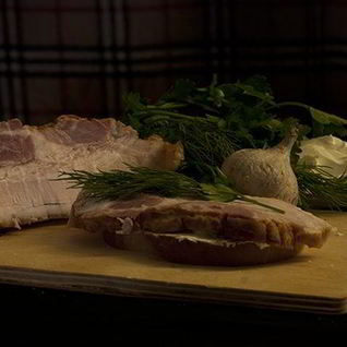 Бутерброд с грудинкой