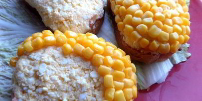 бутерброды букет мимоз