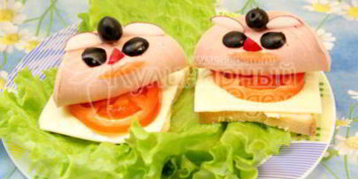 бутерброды кораблики