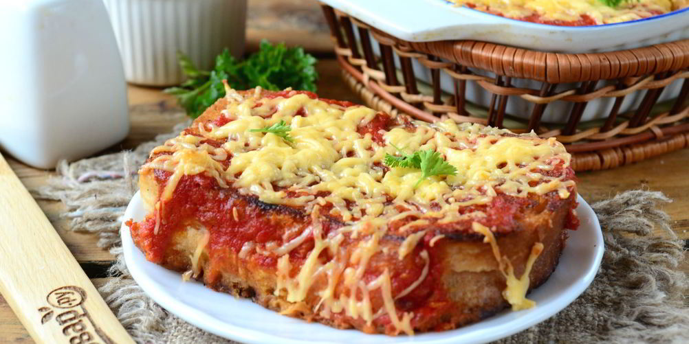 Рецепт бутерброды под сырно-томатной подушкой