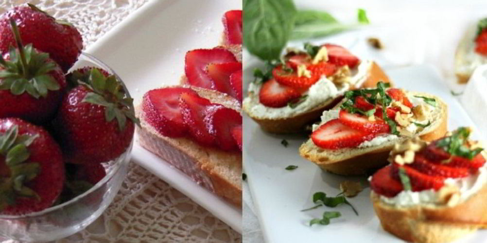 Рецепт бутерброды с клубникой