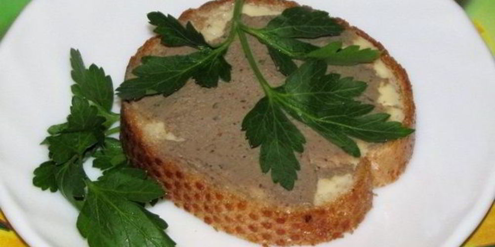 Рецепт бутерброды с паштетом из печени