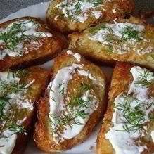 Рецепт Бутерброды с тертым картофелем и яйцом