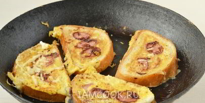 горячие бутерброды на сковороде