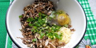 горячие бутерброды с картофелем и грибами