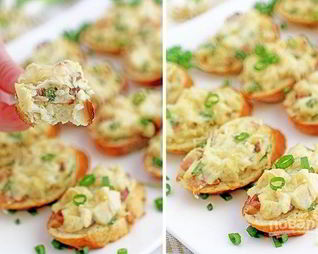 Горячие бутерброды с курицей и беконом