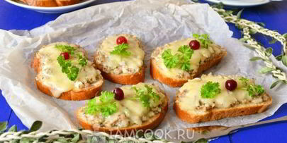 горячие бутерброды с сайрой