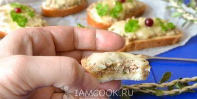 горячие бутерброды с сайрой