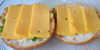 горячие бутерброды с сыром
