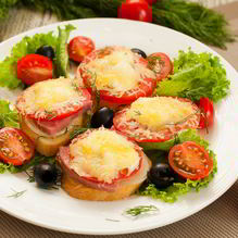 Рецепт Горячие бутерброды в микроволновке