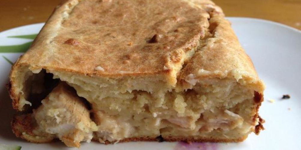 Рецепт сырный кекс с курицей