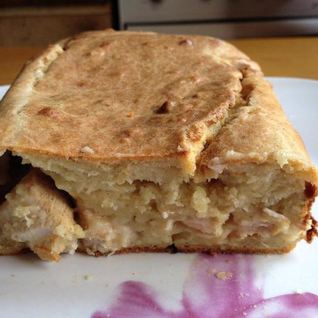 Сырный кекс с курицей