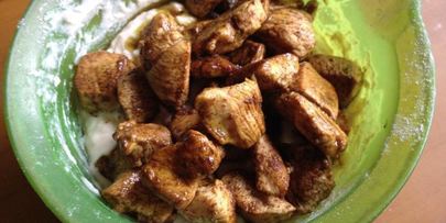 сырный кекс с курицей