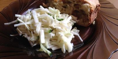 сырный кекс с курицей