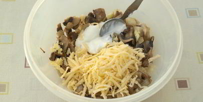 запеченные бутерброды с шампиньонами