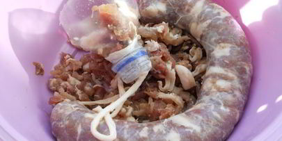 домашняя сыровяленая колбаса