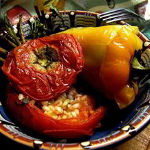 Рецепт Фаршированные томаты и перцы Yemista