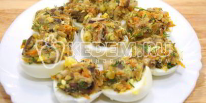 яйца фаршированные грибами