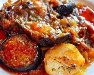 Грузинский аджапсандал из овощей