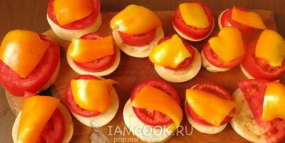 капрезе из баклажанов