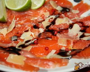 Карпаччо из слабосоленой карельской форели