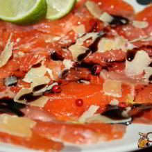 Рецепт Карпаччо из слабосоленой карельской форели