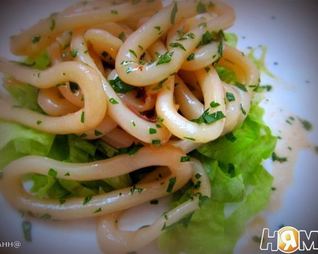 Маринованные кольца кальмара