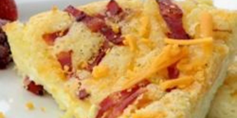 Рецепт быстрый пирог-омлет с беконом