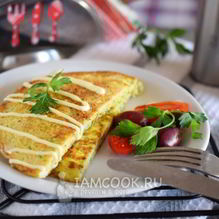 Рецепт Французский омлет с кабачками