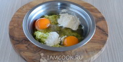 французский омлет с кабачками