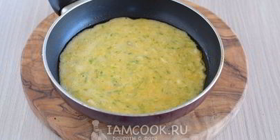 французский омлет с кабачками