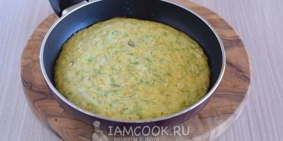 французский омлет с кабачками