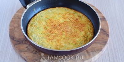 французский омлет с кабачками