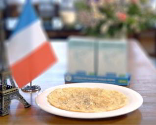 Французский омлет с кабачком