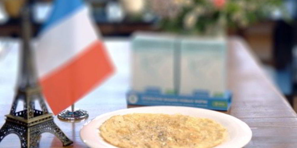 Рецепт французский омлет с кабачком