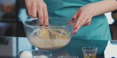 французский омлет с кабачком