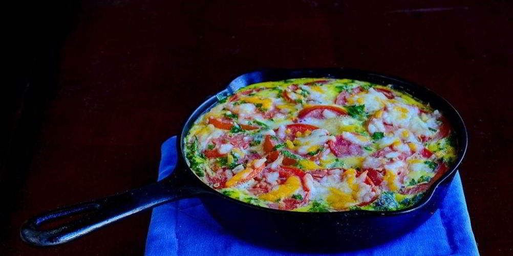 Рецепт фриттата с картофелем и ветчиной