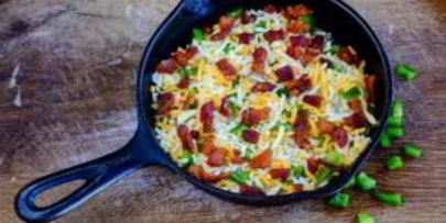 фриттата с картофелем и ветчиной