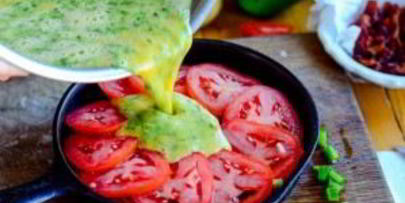 фриттата с картофелем и ветчиной