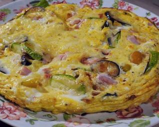 Фриттата с овощами и сыром