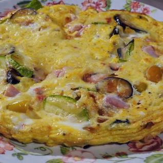 Фриттата с овощами и сыром