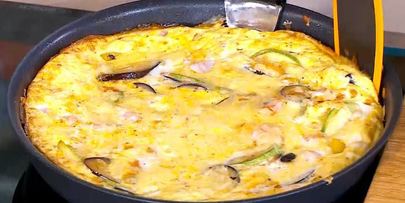 фриттата с овощами и сыром