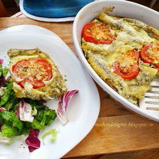 Фриттата с помидорами