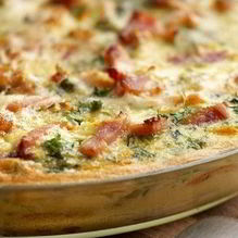 Рецепт Картофельная фриттата с сыром и ветчиной